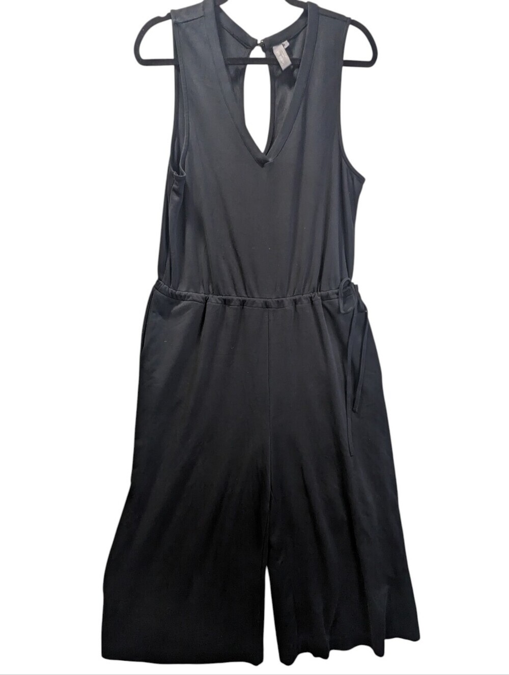 Sweaty Betty Black Sleeveless Wide-Leg Jumpsuit Size L